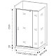 Купить Боковая стенка 80 см Good Door Orion SP-80-G-CH grape в магазине сантехники Santeh-Crystal.ru