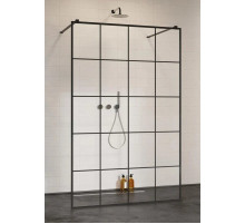Неподвижная перегородка Radaway Modo New Black I Factory 130 прозрачное