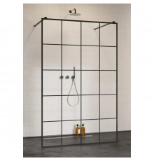Неподвижная перегородка Radaway Modo New Black I Factory 130 прозрачное