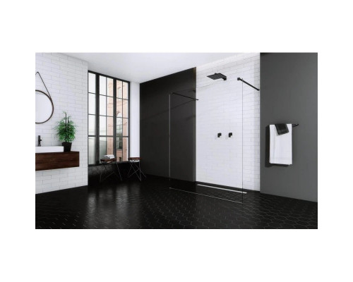 Приобрести Неподвижная перегородка Radaway Modo X I Black 140 прозрачное в магазине сантехники Santeh-Crystal.ru