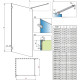 Заказать Неподвижная перегородка Radaway Essenza Pro Gold Walk-in 135 прозрачное в магазине сантехники Santeh-Crystal.ru