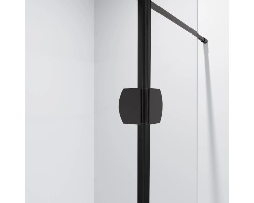 Купить Неподвижная перегородка 90 см Niagara NG-682-90BLACK прозрачное в магазине сантехники Santeh-Crystal.ru