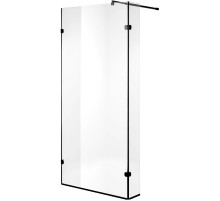 Неподвижная перегородка 100 см Niagara NG-682-10BLACK прозрачное