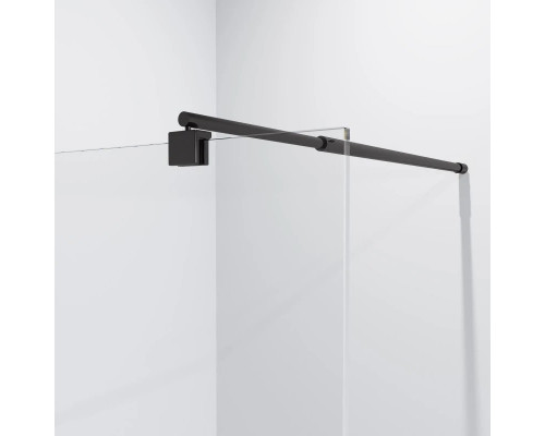 Купить Неподвижная перегородка 90 см Niagara NG-683-90BLACK прозрачное в магазине сантехники Santeh-Crystal.ru