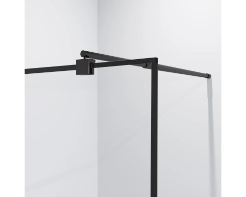 Купить Неподвижная перегородка 90 см Niagara NG-685-90BLACK прозрачное в магазине сантехники Santeh-Crystal.ru