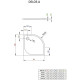 Приобрести Акриловый поддон 80x80 см Radaway Delos A SDA0808-01 в магазине сантехники Santeh-Crystal.ru