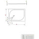 Приобрести Акриловый поддон 90x75 см Radaway Delos D 4D97545-03 в магазине сантехники Santeh-Crystal.ru
