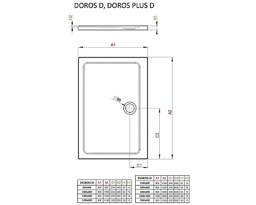 Santeh-Crystal.ru: Акриловый поддон 90x80 см Radaway Doros Plus D SDRPD9080-01 Купить Акриловый поддон 90x80 см Radaway Doros Plus D SDRPD9080-01 в магазине сантехники Santeh-Crystal.ru
