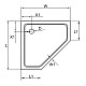 Заказать Акриловый поддон 90x90 см Cezares TRAY-A-P-90-15-W в магазине сантехники Santeh-Crystal.ru