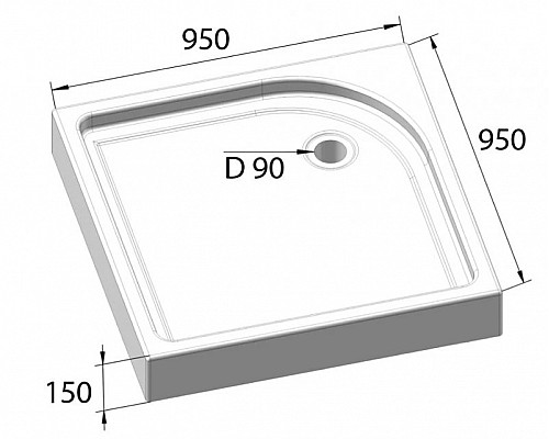 Santeh-Crystal.ru: Акриловый поддон 95x95 см BelBagno TRAY-BB-A-95-15-W Купить Акриловый поддон 95x95 см BelBagno TRAY-BB-A-95-15-W в магазине сантехники Santeh-Crystal.ru