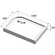 Купить Акриловый поддон 120x80 см BelBagno TRAY-BB-AH-120/80-15-W-L в магазине сантехники Santeh-Crystal.ru