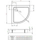 Приобрести Акриловый поддон 80x80 см Radaway Doros A Compact SDRA8080-05 в магазине сантехники Santeh-Crystal.ru