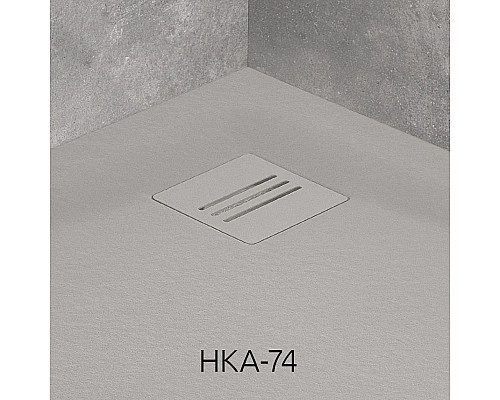 Приобрести Поддон из литого мрамора 90x90 см Radaway Kyntos A Cemento HKA9090-74 в магазине сантехники Santeh-Crystal.ru