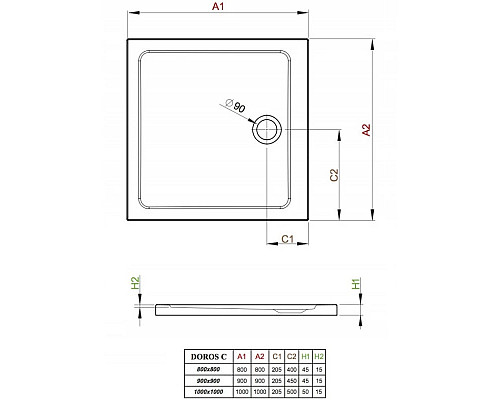 Santeh-Crystal.ru: Акриловый поддон 100x100 см Radaway Doros C Stone White SDRC1010-01-04S Приобрести Акриловый поддон 100x100 см Radaway Doros C Stone White SDRC1010-01-04S в магазине сантехники Santeh-Crystal.ru