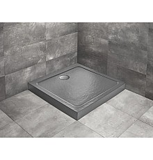 Акриловый поддон 80x80 см Radaway Doros C Compact Stone Anthracite SDRC8080-05-64S