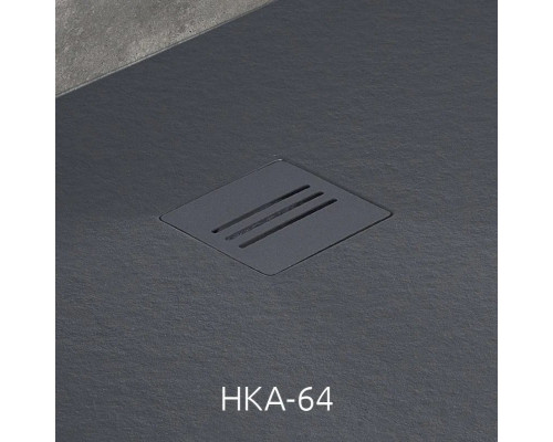 Заказать Поддон из литого мрамора 160x70 см Radaway Kyntos F Anthracite HKF16070-64 в магазине сантехники Santeh-Crystal.ru