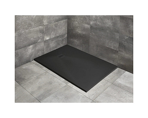 Купить Поддон из литого мрамора 160x100 см Radaway Kyntos F Black HKF160100-54 в магазине сантехники Santeh-Crystal.ru