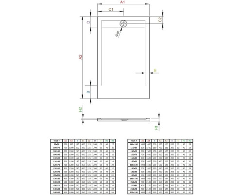 Купить Поддон из литого мрамора 100x90 см Radaway Teos F Cemento HTF10090-74 в магазине сантехники Santeh-Crystal.ru
