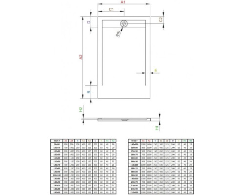 Приобрести Поддон из литого мрамора 160x90 см Radaway Teos F Black HTF16090-54 в магазине сантехники Santeh-Crystal.ru