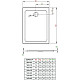Купить Акриловый поддон 120x70 см Radaway Doros F Stone White SDRF1270-01-04S в магазине сантехники Santeh-Crystal.ru