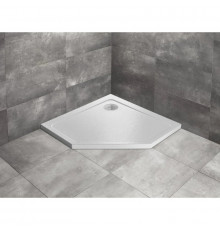 Акриловый поддон 90x90 см Radaway Doros PT Stone White SDRPT9090-01-04S