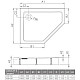 Приобрести Акриловый поддон 100x90 см Radaway Doros PT E Compact SDRPTP1090-05L в магазине сантехники Santeh-Crystal.ru