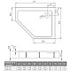 Заказать Акриловый поддон 100x90 см Radaway Doros PT E Compact SDRPTP1090-05R в магазине сантехники Santeh-Crystal.ru