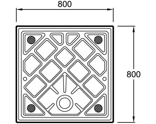 Купить Керамический поддон 80х80 см Jacob Delafon Kyreo ENB90-00 в магазине сантехники Santeh-Crystal.ru