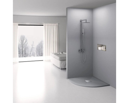 Заказать Душевой поддон из литого мрамора 90х90 см Vincea VST-4SQ9090G в магазине сантехники Santeh-Crystal.ru