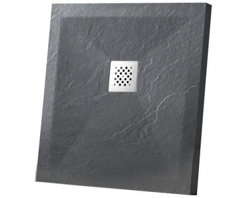 Приобрести Душевой поддон из литого мрамора 100х100 см Vincea VST-4SR1010A в магазине сантехники Santeh-Crystal.ru