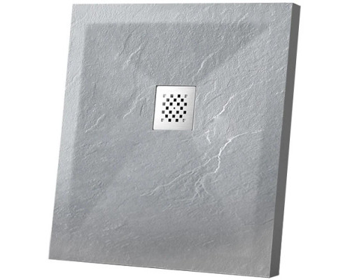 Приобрести Душевой поддон из литого мрамора 100х100 см Vincea VST-4SR1010G в магазине сантехники Santeh-Crystal.ru