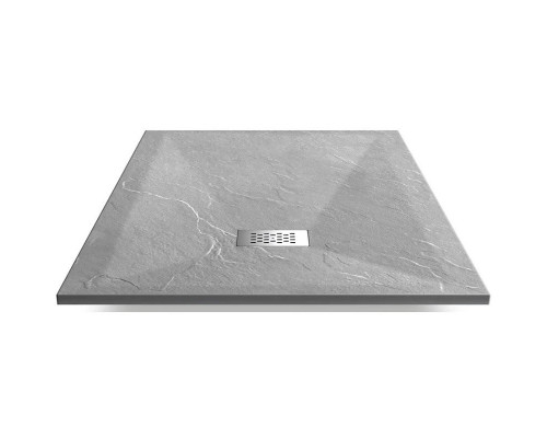 Приобрести Душевой поддон из литого мрамора 100х100 см Vincea VST-4SR1010G в магазине сантехники Santeh-Crystal.ru