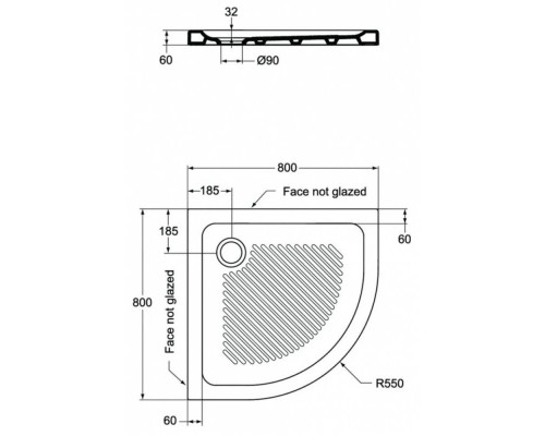 Приобрести Керамический поддон 80х80 см Ideal Standard Connect T266701 в магазине сантехники Santeh-Crystal.ru