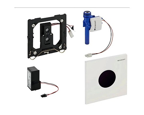 Купить Система электронного управления смывом писсуара, питание от сети, защитная крышка типа 01 Geberit альпийский белый 116.021.11.5 в магазине сантехники Santeh-Crystal.ru