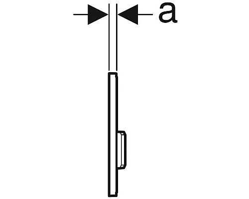 Купить Система пневматического управления смывом писсуара, смывная клавиша типа 50 Geberit полированный хром 116.016.GH.5 в магазине сантехники Santeh-Crystal.ru
