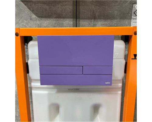 Кнопка смыва Salini S-Stone Puro 30P2MST2S2M0000F4005 для инсталляции, сине-сиреневый матовый