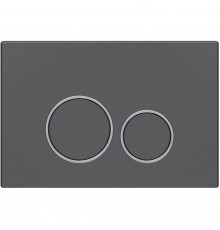 Кнопка смыва Vincea VFP-005GM для инсталляции, вороненая сталь/хром/вороненая сталь