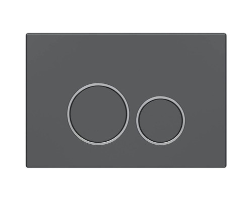 Кнопка смыва Vincea VFP-005GM для инсталляции, вороненая сталь/хром/вороненая сталь