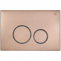 Кнопка смыва AltroBagno AltroBagnoPFP005FQ для инсталляции, розовое золото матовый/хром/розовое золото матовый
