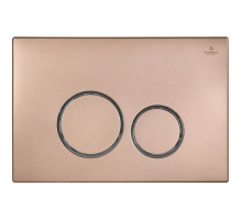 Кнопка смыва AltroBagno AltroBagnoPFP005FQ для инсталляции, розовое золото матовый/хром/розовое золото матовый