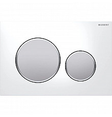 Смывная клавиша Geberit Sigma20 белый/матовый хром/матовый хром для двойного смыва 115.882.KL.1