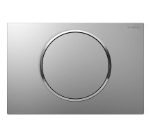 Смывная клавиша Geberit Sigma10 матовый хром/глянцевый хром/матовый хром для одинарного смыва 115.758.KN.5