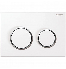 Смывная клавиша Geberit Omega20 белый/глянццевый хром/белый для двойного смыва 115.085.KJ.1