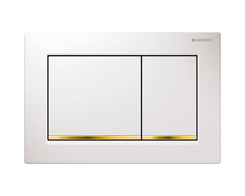Santeh-Crystal.ru: Смывная клавиша Geberit Omega30 белый/позолота/белый для двойного смыва 115.080.KK.1 Приобрести Смывная клавиша Geberit Omega30 белый/позолота/белый для двойного смыва 115.080.KK.1 в магазине сантехники Santeh-Crystal.ru