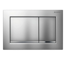 Смывная клавиша Geberit Omega30 матовый хром/глянцевый хром/матовый хром для двойного смыва 115.080.KN.1