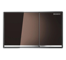 Смывная клавиша Geberit Omega60 стекло цвета умбры для двойного смыва 115.081.SQ.1