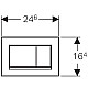 Купить Смывная клавиша Geberit Sigma30 белый/матовый хром/матовый хром для двойного смыва 115.883.KL.1 в магазине сантехники Santeh-Crystal.ru