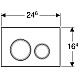 Купить Смывная клавиша Geberit Sigma 21 песочно-серый/глянцевый хром/песочно-серый 115.884.TG.1 в магазине сантехники Santeh-Crystal.ru