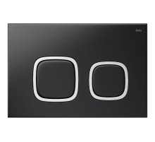 Смывная клавиша IDDIS Unifix черный матовый/глянцевый хром/черный матовый UNI04BCi77