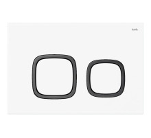 Смывная клавиша IDDIS Unifix белый матовый/черный матовый/белый матовый UNI04WBi77